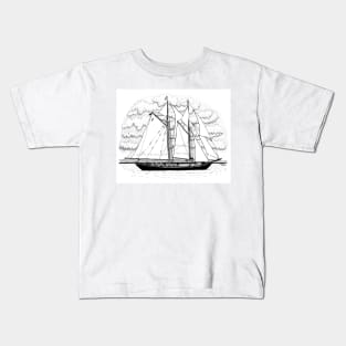 Bluenose II Schooner Kids T-Shirt